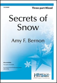 Secrets of Snow Three-Part Mixed choral sheet music cover Thumbnail